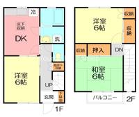 神奈川県平塚市東中原1(一戸建)の賃貸物件の間取り