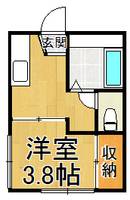 エルミタージュ甲陽園の間取り