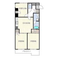 東京都日野市日野台1(マンション)の賃貸物件の間取り