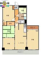 サンタヒルズマンションの間取り