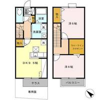 千葉県四街道市もねの里3(アパート)の賃貸物件の間取り