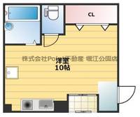 大阪府大阪市西区本田2(マンション)の賃貸物件の間取り