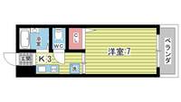 大阪府豊中市曽根西町1(アパート)の賃貸物件の間取り