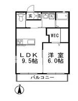 岡山県倉敷市上東(アパート)の賃貸物件の間取り