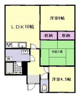 コーポ国広の間取り