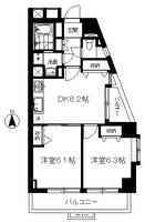 東京都渋谷区恵比寿南1(マンション)の賃貸物件の間取り
