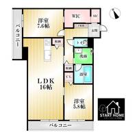 徳島県徳島市東吉野町3(マンション)の賃貸物件の間取り