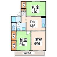 セジュール京塚の間取り