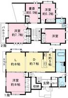 埼玉県草加市氷川町(一戸建)の賃貸物件の間取り