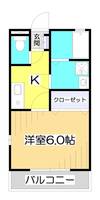 埼玉県志木市本町1(アパート)の賃貸物件の間取り