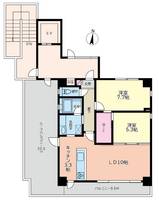 神奈川県横浜市港北区大倉山3(マンション)の賃貸物件の間取り
