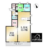 徳島県徳島市蔵本元町2(アパート)の賃貸物件の間取り