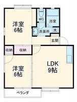 エスペランス広沢Aの間取り