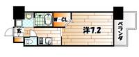 福岡県北九州市戸畑区中原西1(マンション)の賃貸物件の間取り
