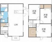 北海道札幌市中央区宮の森四条10(一戸建)の賃貸物件の間取り