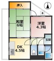 旭マンションの間取り