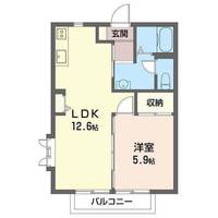 レジデンス梶山の間取り
