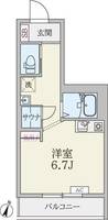 東京都北区田端1(マンション)の賃貸物件の間取り