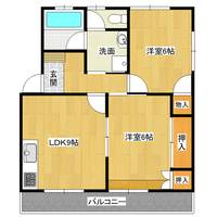 中高津アーバンハイツBの間取り