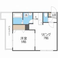 北海道札幌市中央区南三条西22(マンション)の賃貸物件の間取り