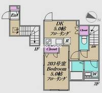 ベルリード関原の間取り