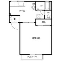 ハイライフ三条Aの間取り