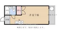 京都府京都市右京区嵯峨釈迦堂門前瀬戸川町(マンション)の賃貸物件の間取り