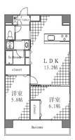 東京都荒川区東日暮里5(マンション)の賃貸物件の間取り