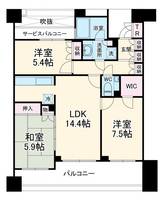 小田急コアロード海老名VIカナルゲートの間取り