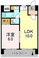 大阪府大阪市平野区西脇1(マンション)の賃貸物件の間取り
