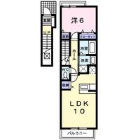 三重県四日市市小古曽東3(アパート)の賃貸物件の間取り