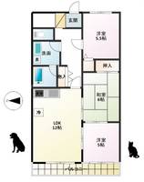 埼玉県川口市北原台2(マンション)の賃貸物件の間取り