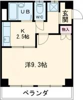 大阪府枚方市津田駅前1(マンション)の賃貸物件の間取り