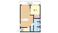 大阪府豊中市小曽根2(マンション)の賃貸物件の間取り