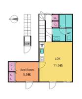 東京都中野区弥生町2(マンション)の賃貸物件の間取り