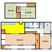 岐阜県岐阜市下鵜飼(一戸建)の賃貸物件の間取り