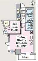 東京都文京区関口3の賃貸マンションの間取り