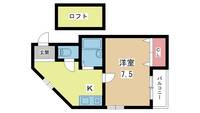 大阪府豊中市穂積1(マンション)の賃貸物件の間取り