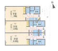神奈川県大和市福田(アパート)の賃貸物件の間取り