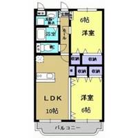 栃木県塩谷郡高根沢町大字宝積寺(マンション)の賃貸物件の間取り