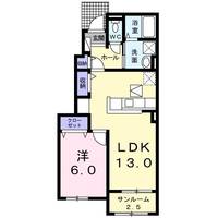 クラール土器西Dの間取り