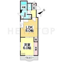 愛知県名古屋市天白区元八事1(マンション)の賃貸物件の間取り