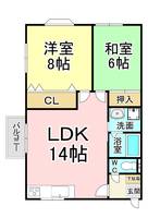 福岡県北九州市小倉北区新高田1(アパート)の賃貸物件の間取り