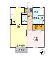 長野県長野市上松1(アパート)の賃貸物件の間取り