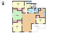 大阪府豊中市刀根山1(マンション)の賃貸物件の間取り