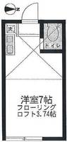 神奈川県川崎市川崎区川中島1(アパート)の賃貸物件の間取り