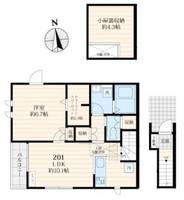 東京都目黒区碑文谷5(アパート)の賃貸物件の間取り