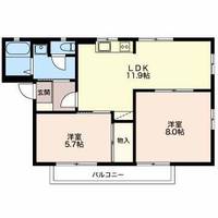 フレグランスUnuma D棟の間取り