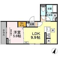Dフラット東平山 B棟の間取り