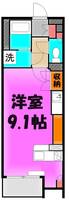 埼玉県草加市清門2(アパート)の賃貸物件の間取り
